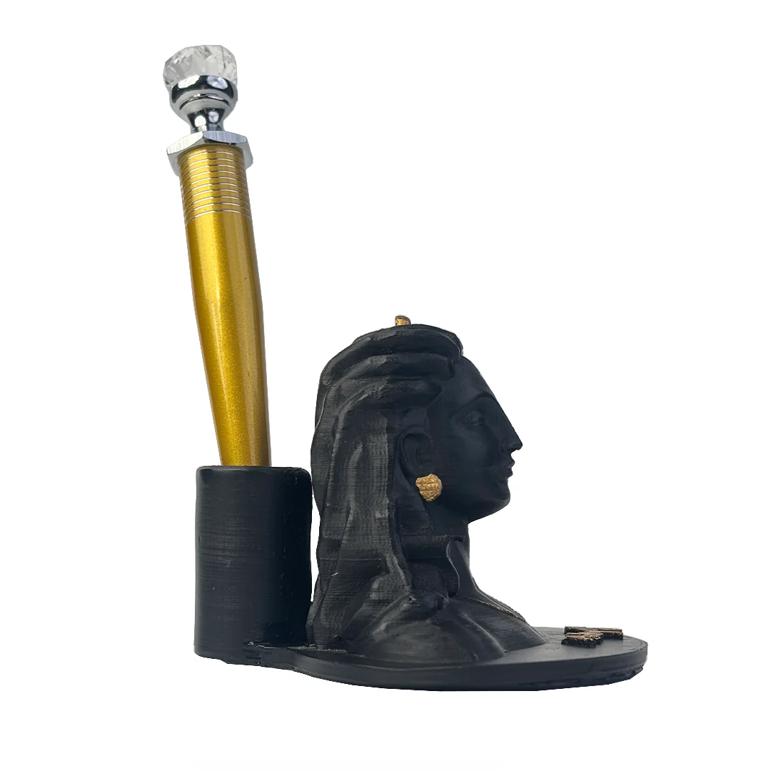 Adiyogi Pen Stand with Crystal Top Golden Pen - Image 8