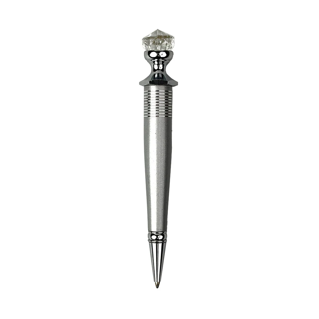 Adiyogi Pen Stand with Crystal Top Silver Pen - Image 10