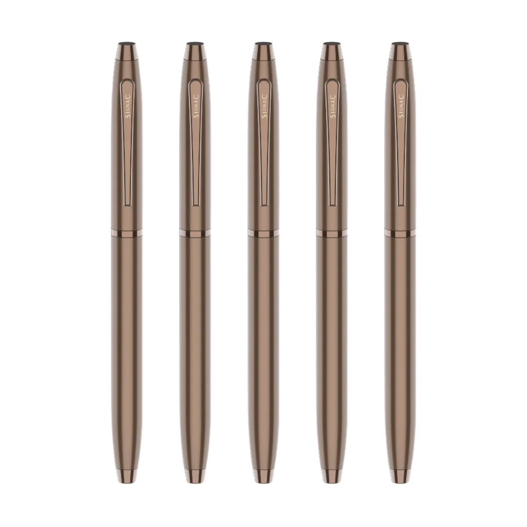 Cappuccino Coffee Fragrance Kiger Metal Roller Pen with Extra Coffee Refill - Image 10
