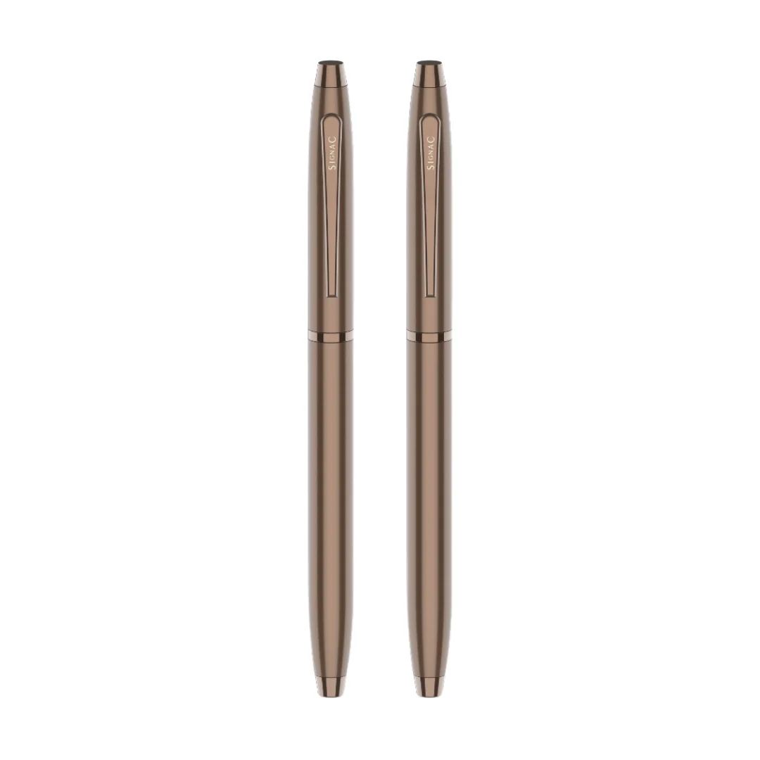 Cappuccino Coffee Fragrance Kiger Metal Roller Pen with Extra Coffee Refill - Image 11