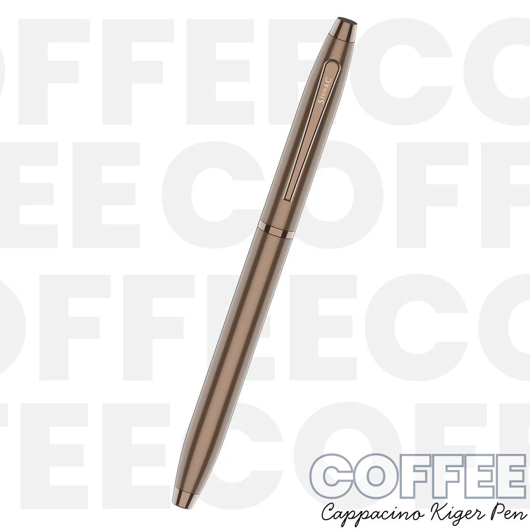 Cappuccino Coffee Fragrance Kiger Metal Roller Pen with Extra Coffee Refill - Image 4