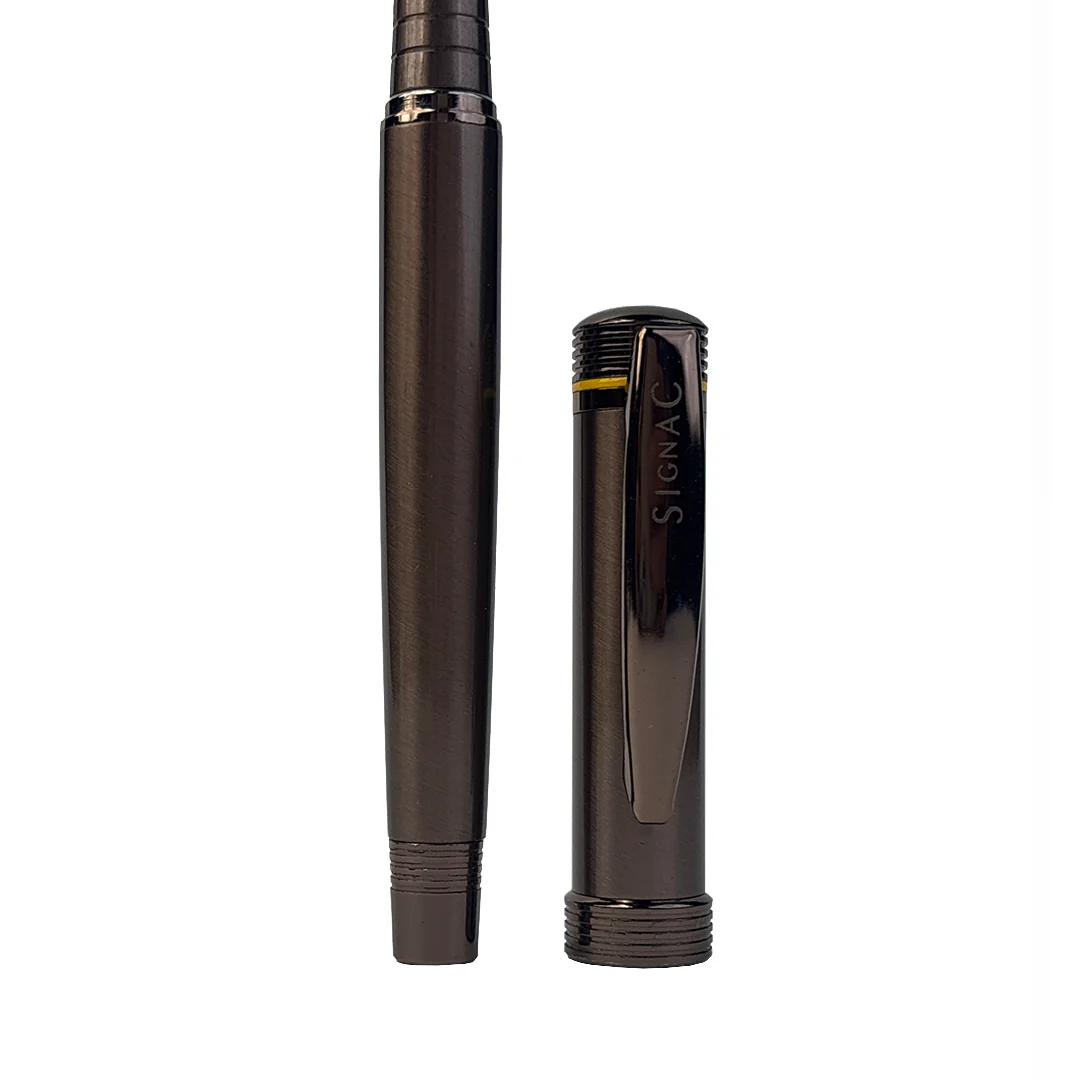 Deluxe Dello Coffee Ink Roller Pen with full Brass Body - Image 12