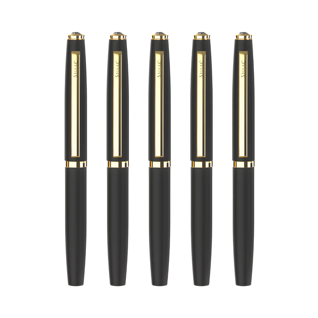 Elysian Preciosa Metal Roller Pen - Black Matte Finish - Image 10