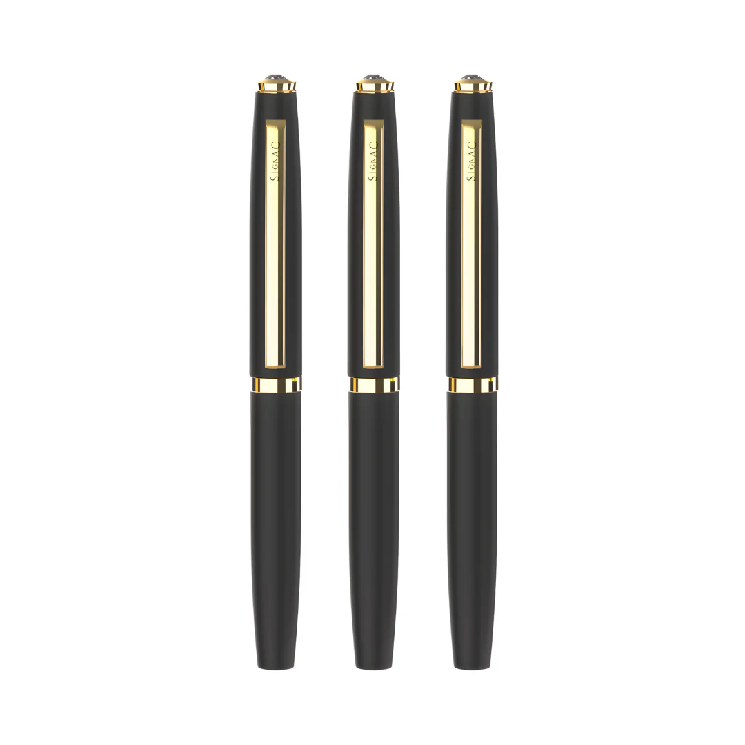 Elysian Preciosa Metal Roller Pen - Black Matte Finish - Image 9