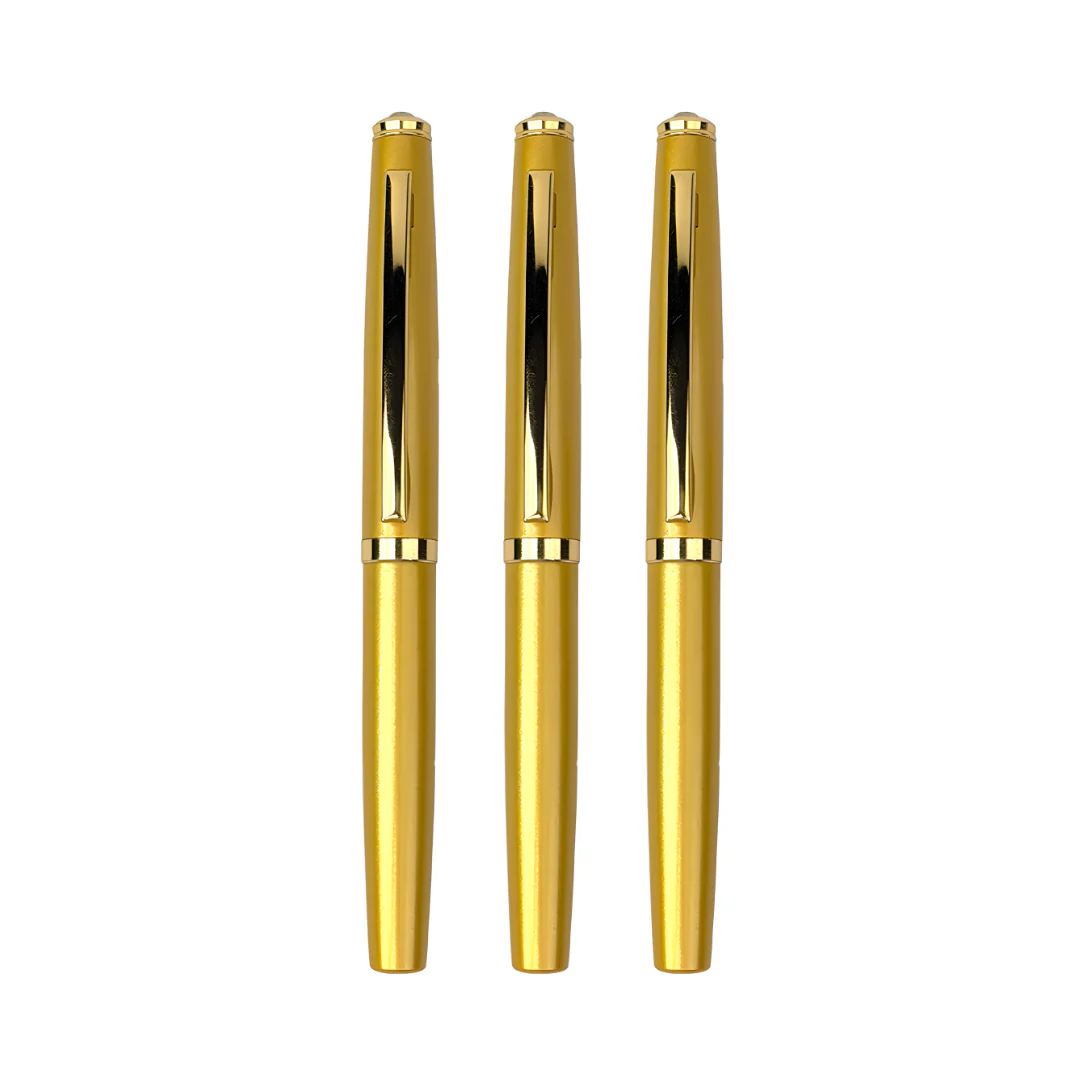 Elysian Preciosa Metal Roller Pen - Golden Pearl Finish - Image 16