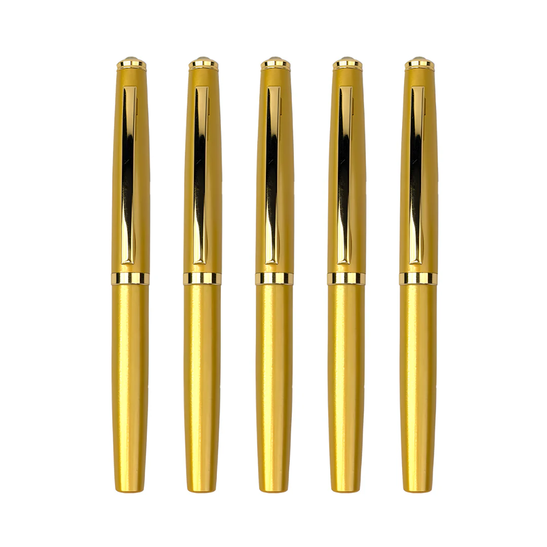 Elysian Preciosa Metal Roller Pen - Golden Pearl Finish - Image 17