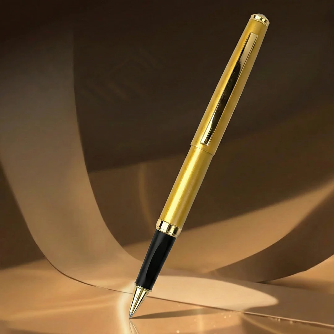 Elysian Preciosa Metal Roller Pen - Golden Pearl Finish - Image 9