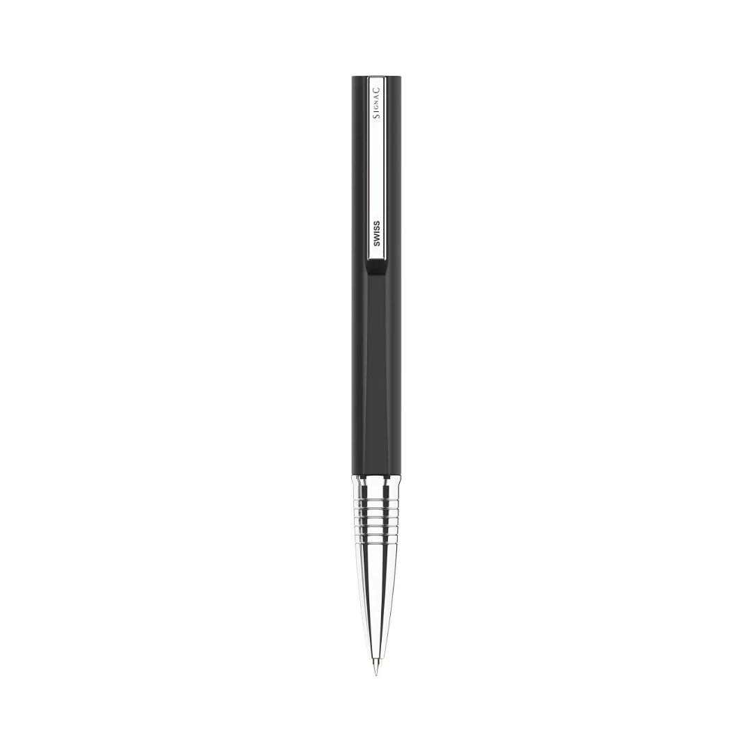 Evoque Signature Metal Ball Pen - Crafted with Swiss Excellence - Black - Image 5