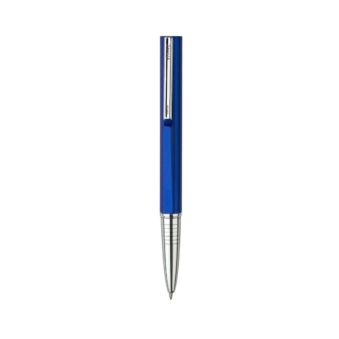 Evoque Signature Metal Ball Pen - Crafted with Swiss Excellence - Blue - Image 5