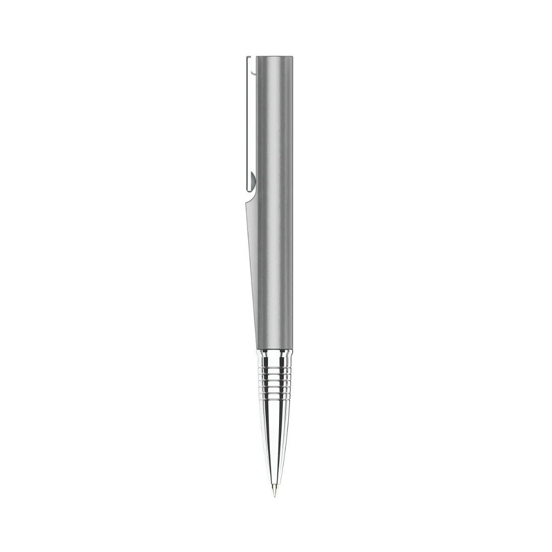 Evoque Signature Metal Ball Pen - Crafted with Swiss Excellence - Silver - Image 6