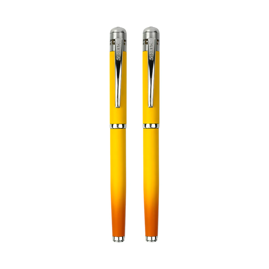 India's 1st - (Alphonso Mango Fragrance Infused) Ombre Shade Metallic Roller Pen - Image 22