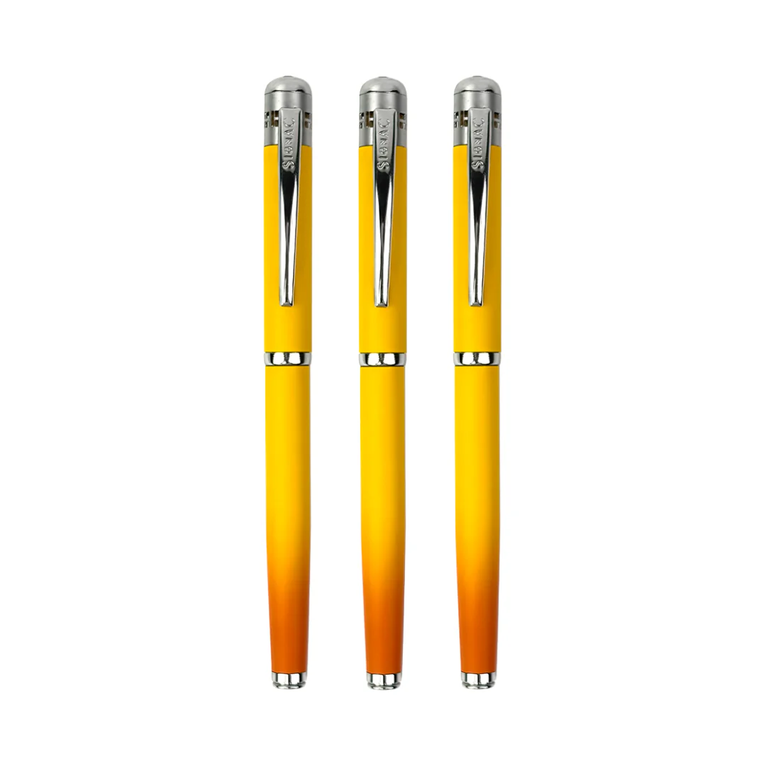 India's 1st - (Alphonso Mango Fragrance Infused) Ombre Shade Metallic Roller Pen - Image 23
