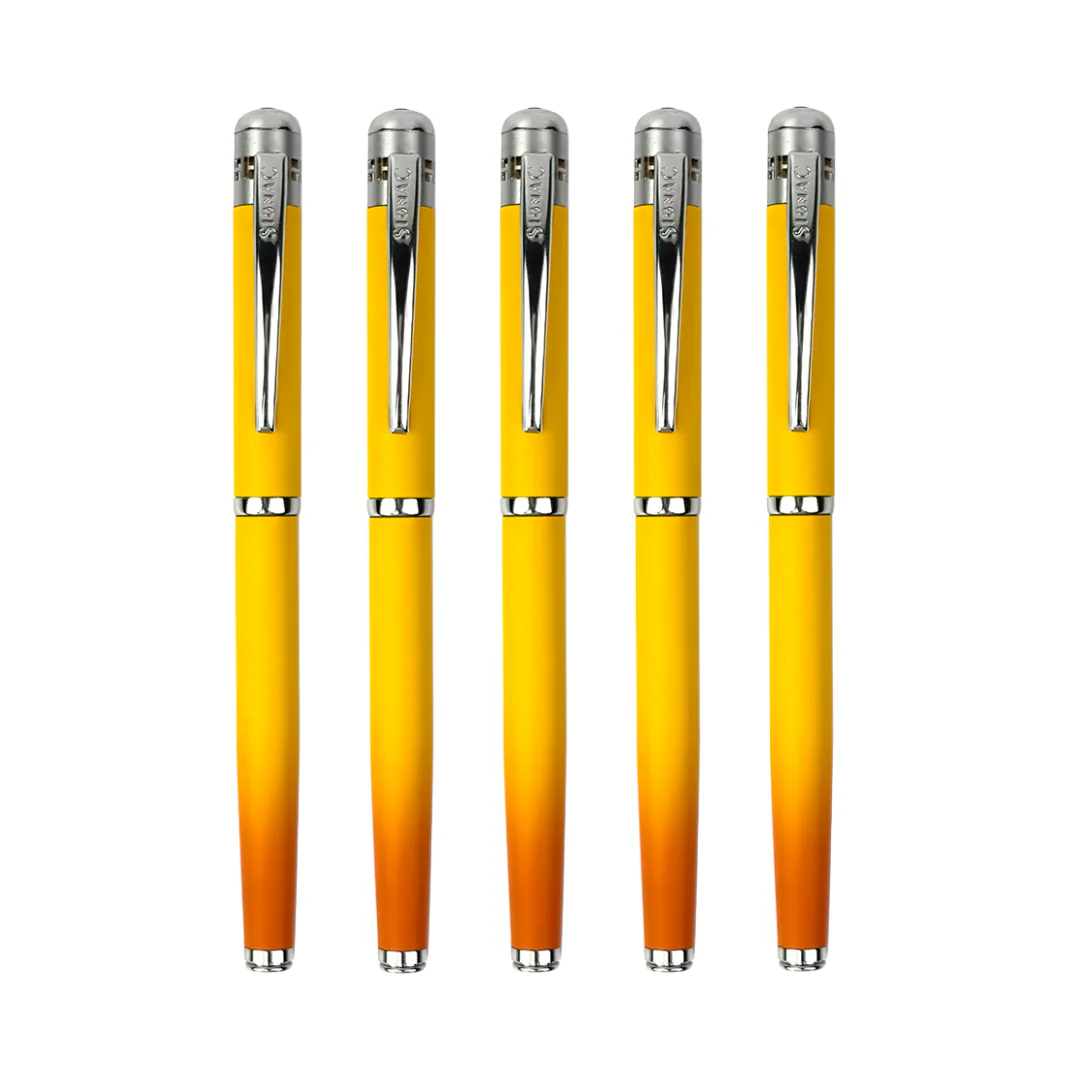 India's 1st - (Alphonso Mango Fragrance Infused) Ombre Shade Metallic Roller Pen - Image 24