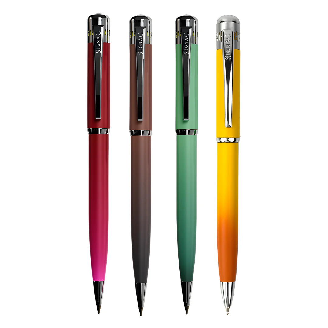 India's 1st - (Fragrance Infused) Ombre Shade Metallic Ball Pen Set of 4 - Image 2