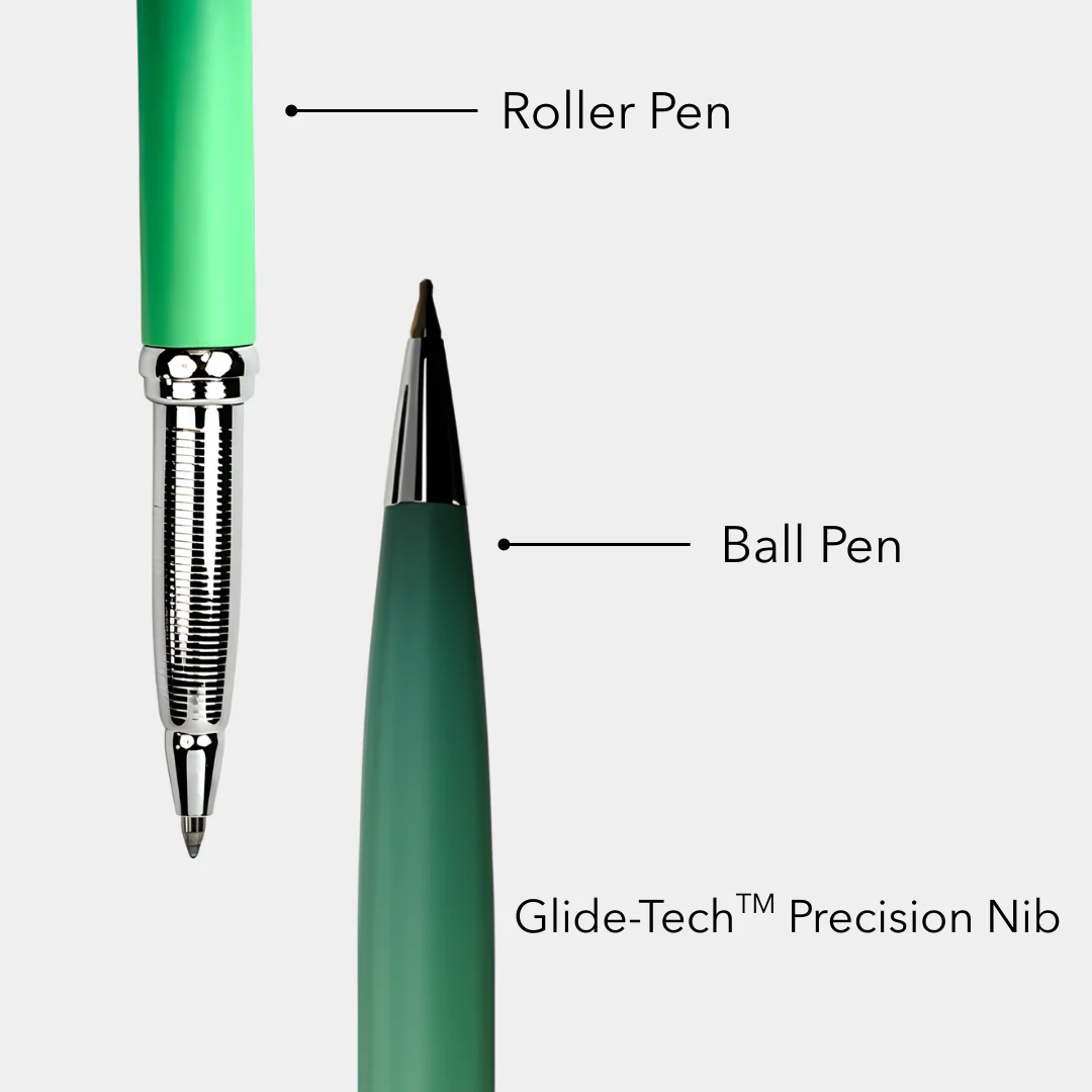 India's 1st - (Mint Fresh Fragrance Infused) Ombre Shade Metallic Roller Pen - Image 5