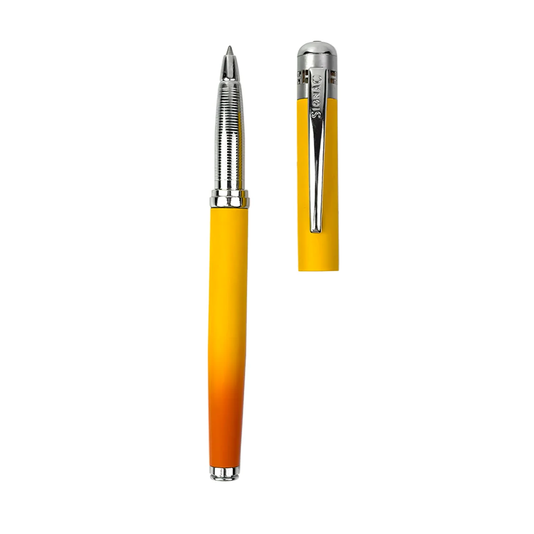 India's 1st - (Alphonso Mango Fragrance Infused) Ombre Shade Metallic Roller Pen - Image 15