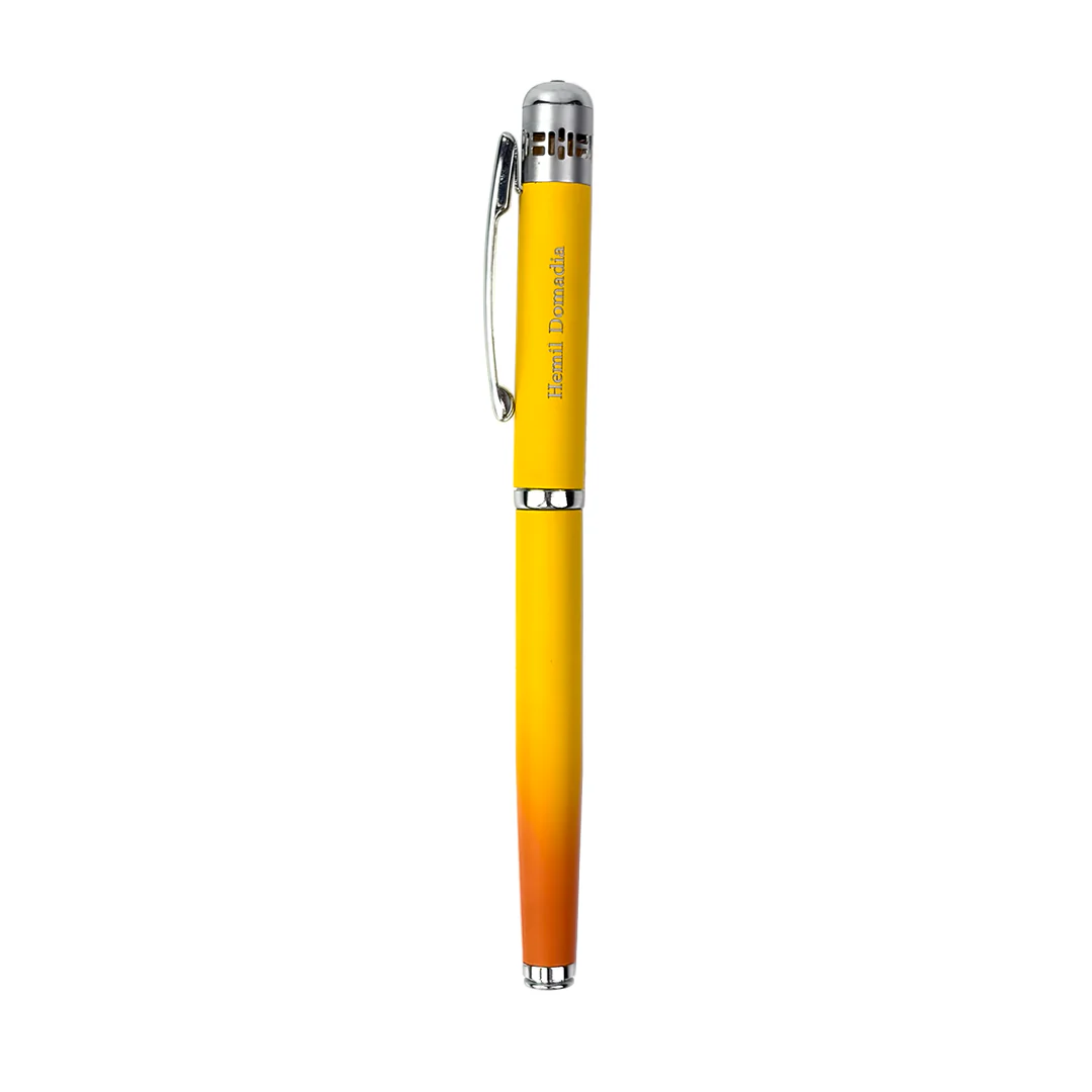 India's 1st - (Alphonso Mango Fragrance Infused) Ombre Shade Metallic Roller Pen - Image 21