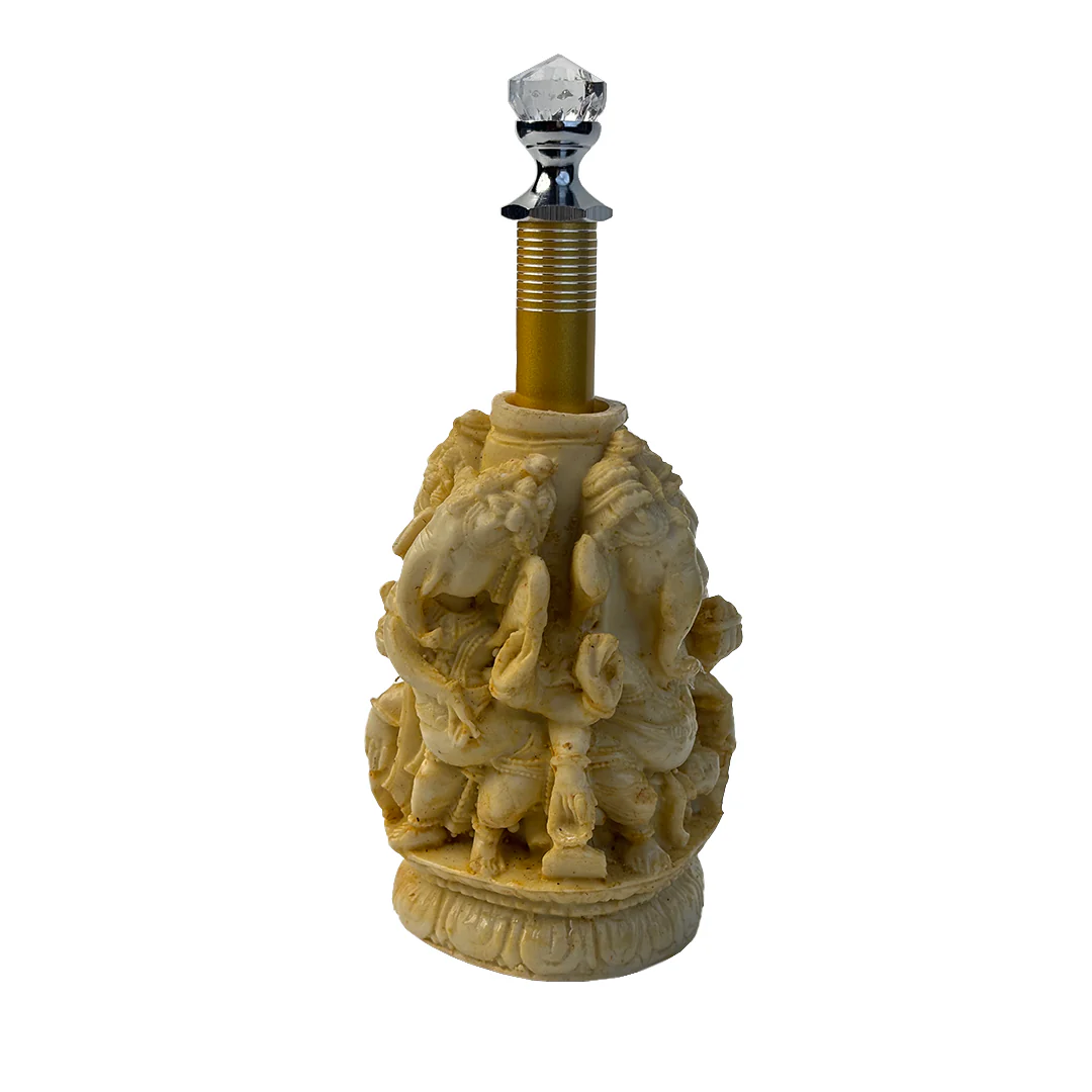 Ivory Four Ganesh Pen Stand with Crystal Top Pen - Image 5