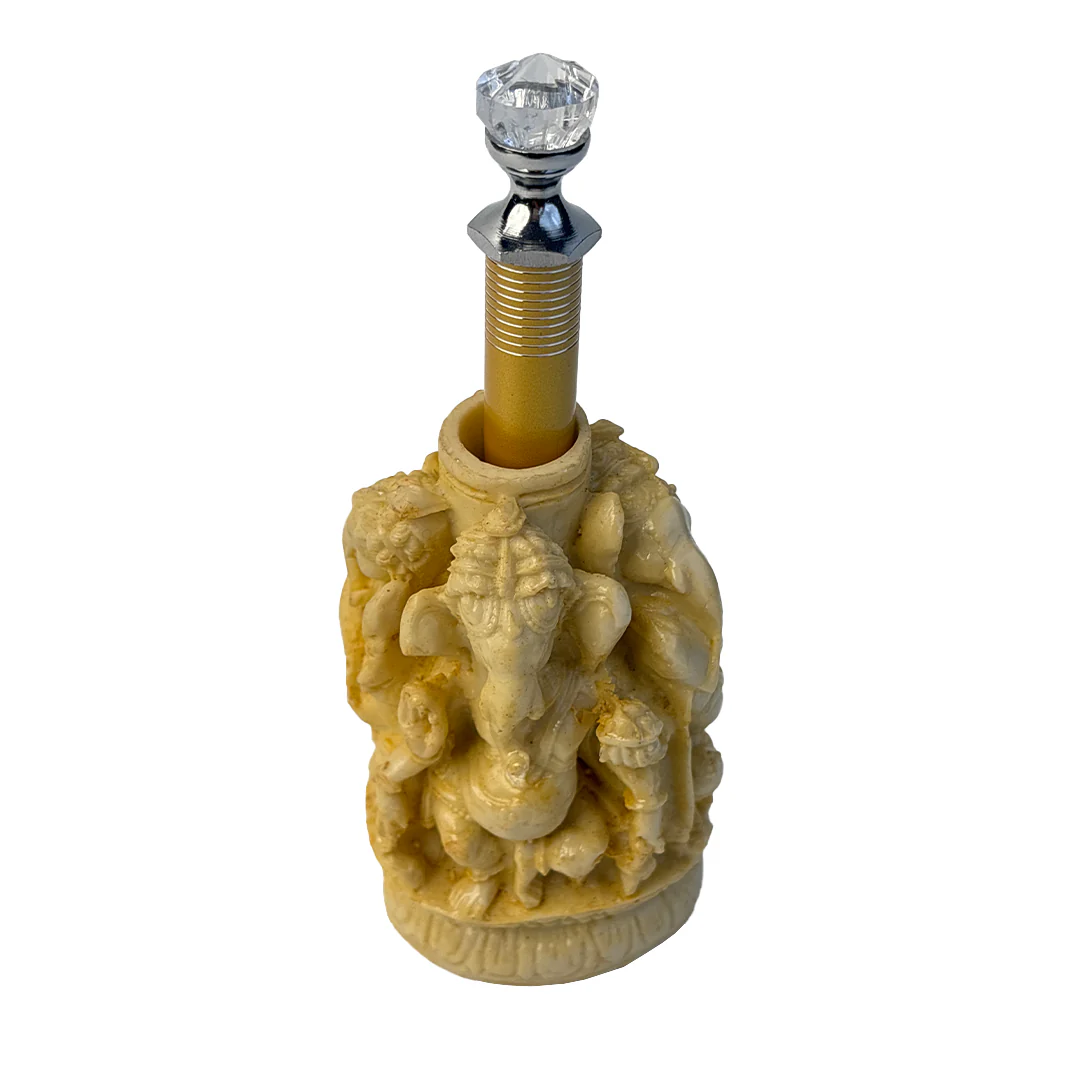 Ivory Four Ganesh Pen Stand with Crystal Top Pen - Image 6