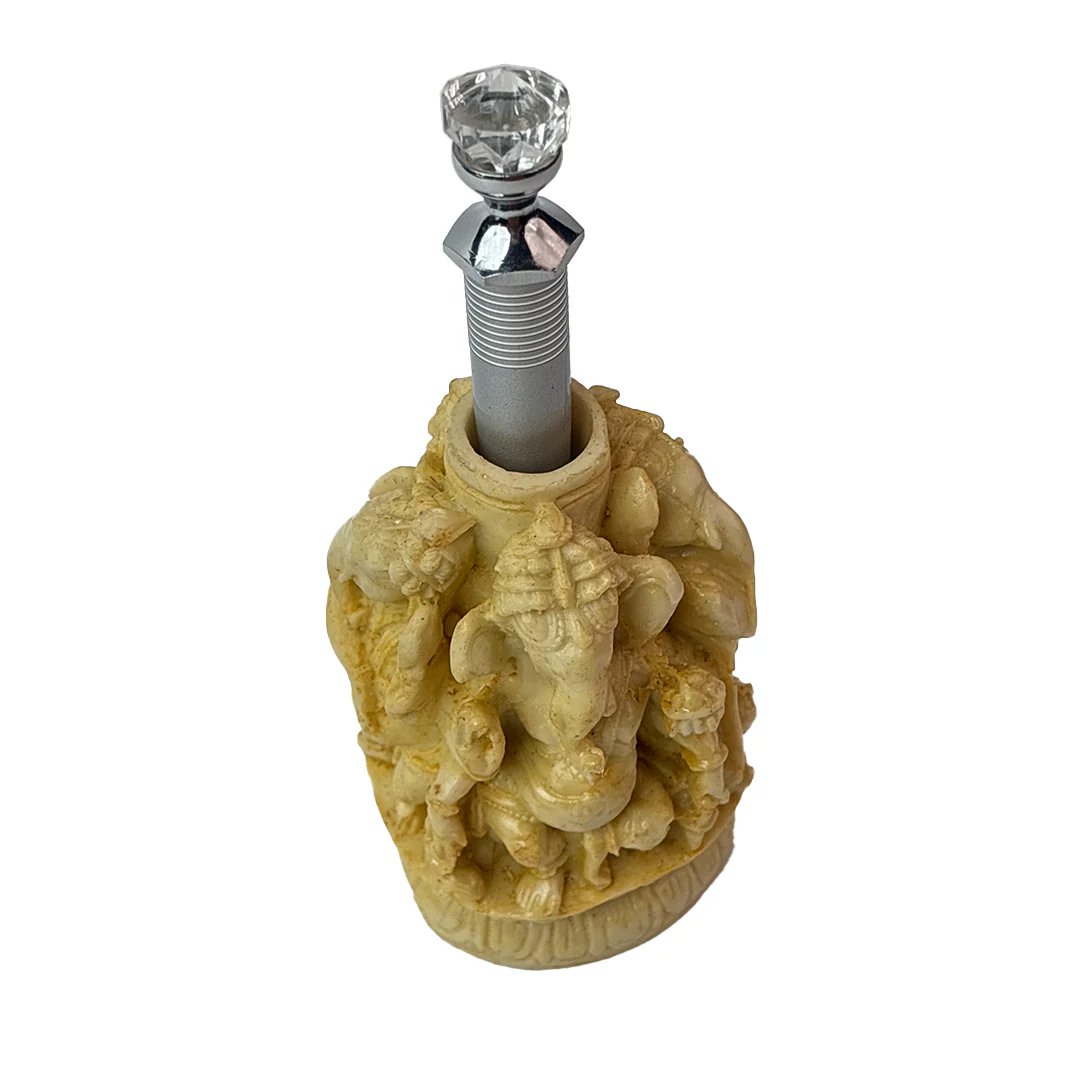Ivory Four Ganesh Pen Stand with Crystal Top Pen - Image 7