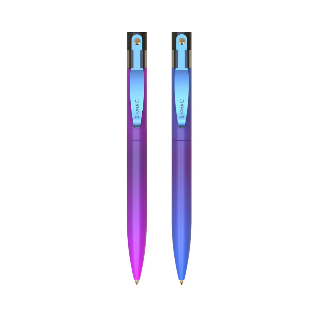 Northern Light Series Evoniq Dual Shade Ball Pen (Set of 2) - Celestial Blush & Midnight Aurora
