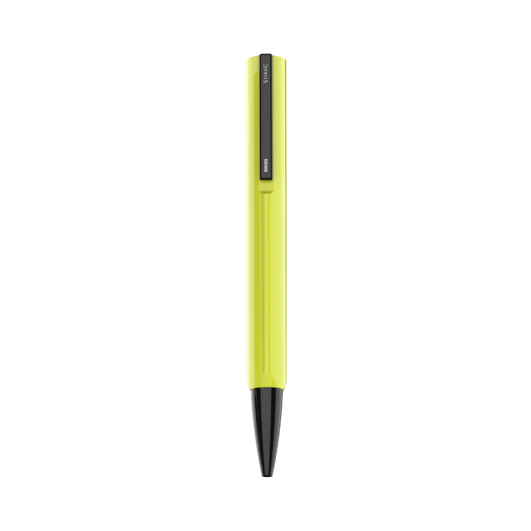 Octav Signature Tringular Metal Ball Pen - Crafted with Swiss Excellence - Yellow - Image 10