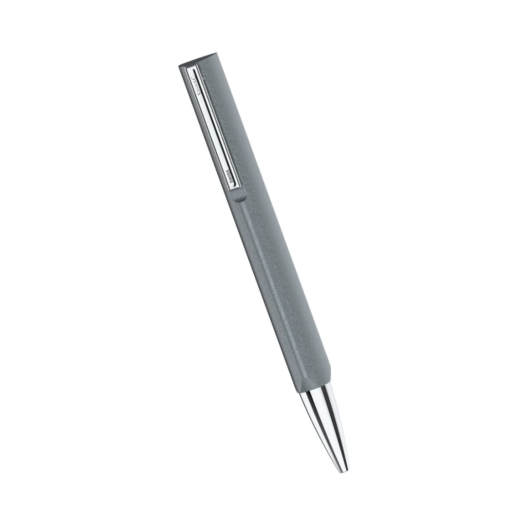 Octav Signature Tringular Metal Ball Pen - Crafted with Swiss Excellence - Grey - Image 11