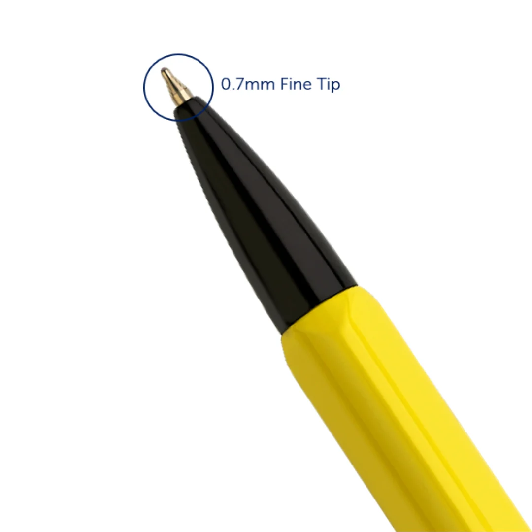 Octav Signature Tringular Metal Ball Pen - Crafted with Swiss Excellence - Yellow - Image 6