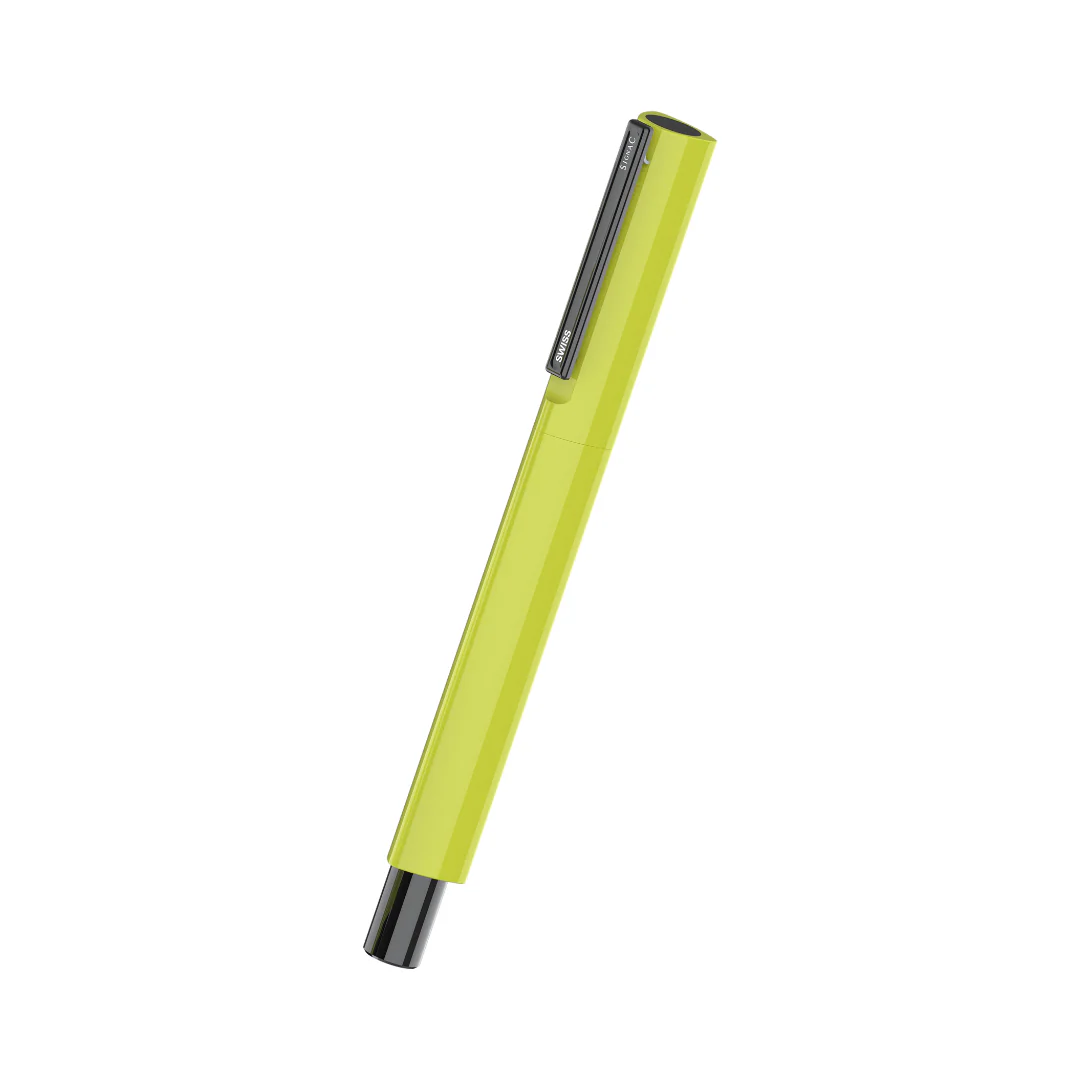 Octav Signature Tringular Metal Roller Pen - Crafted with Swiss Excellence - Yellow - Image 12