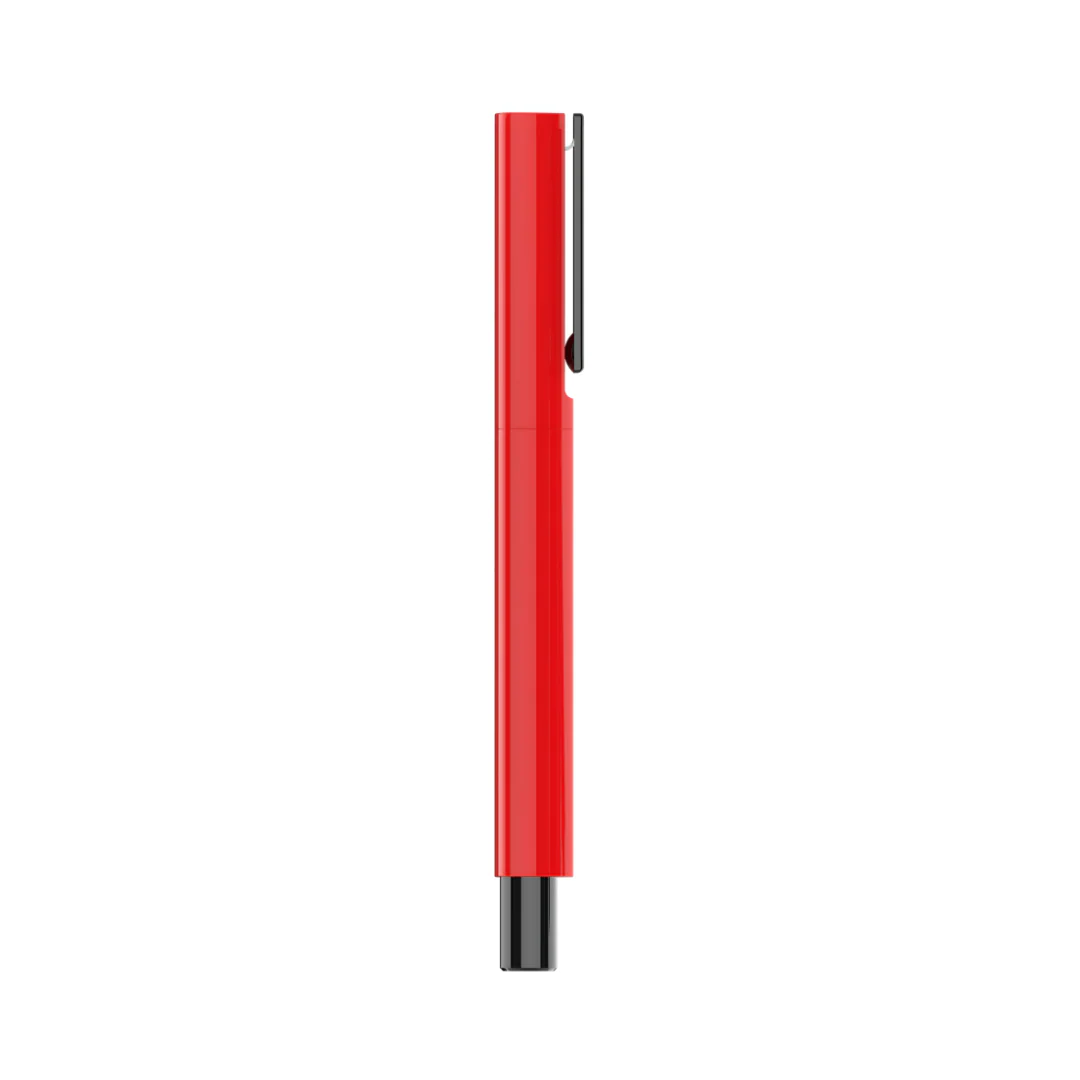 Octav Signature Tringular Metal Roller Pen - Crafted with Swiss Excellence - Red - Image 8