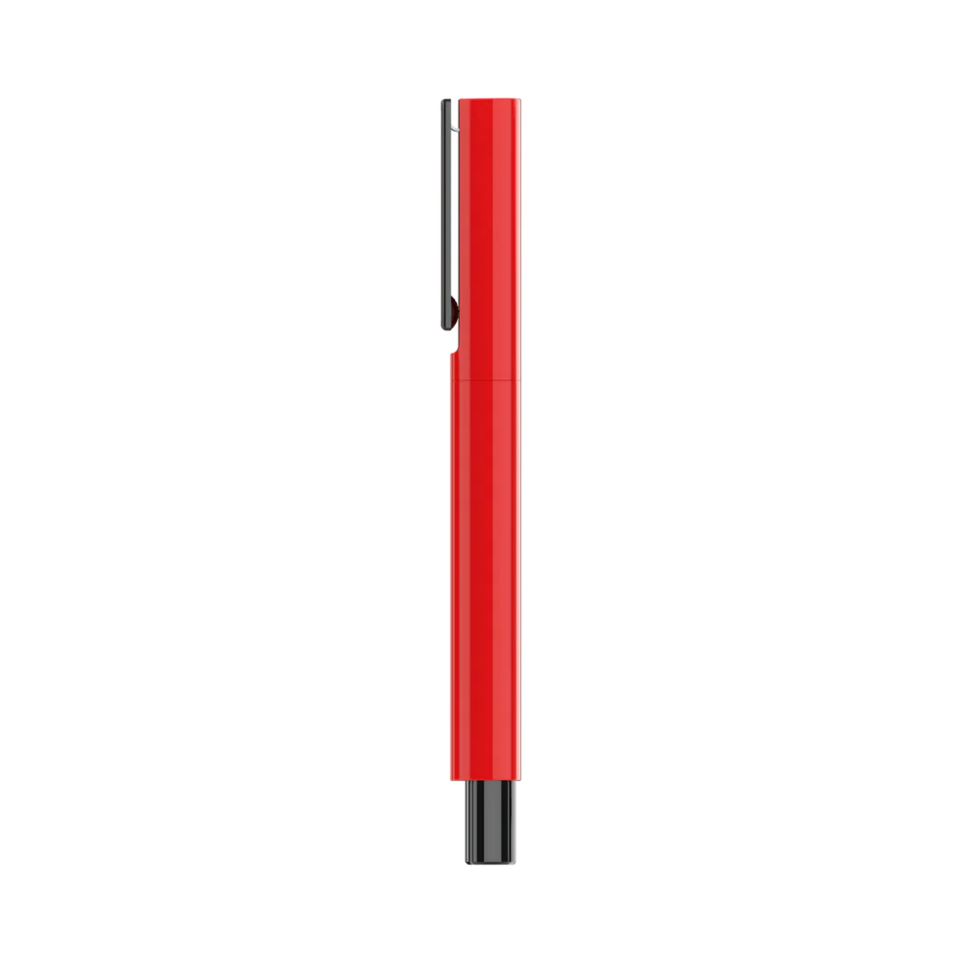 Octav Signature Tringular Metal Roller Pen - Crafted with Swiss Excellence - Red - Image 9