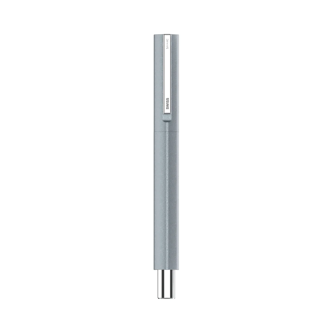 Octav Signature Tringular Metal Roller Pen - Crafted with Swiss Excellence - Grey - Image 9