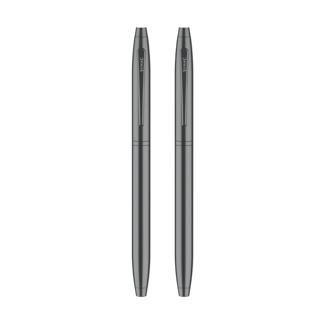 Signature Coffee Fragrance Kiger Metal With Premium Plating Roller Pen (Set of 2) | Extra Coffee Refill - Image 31