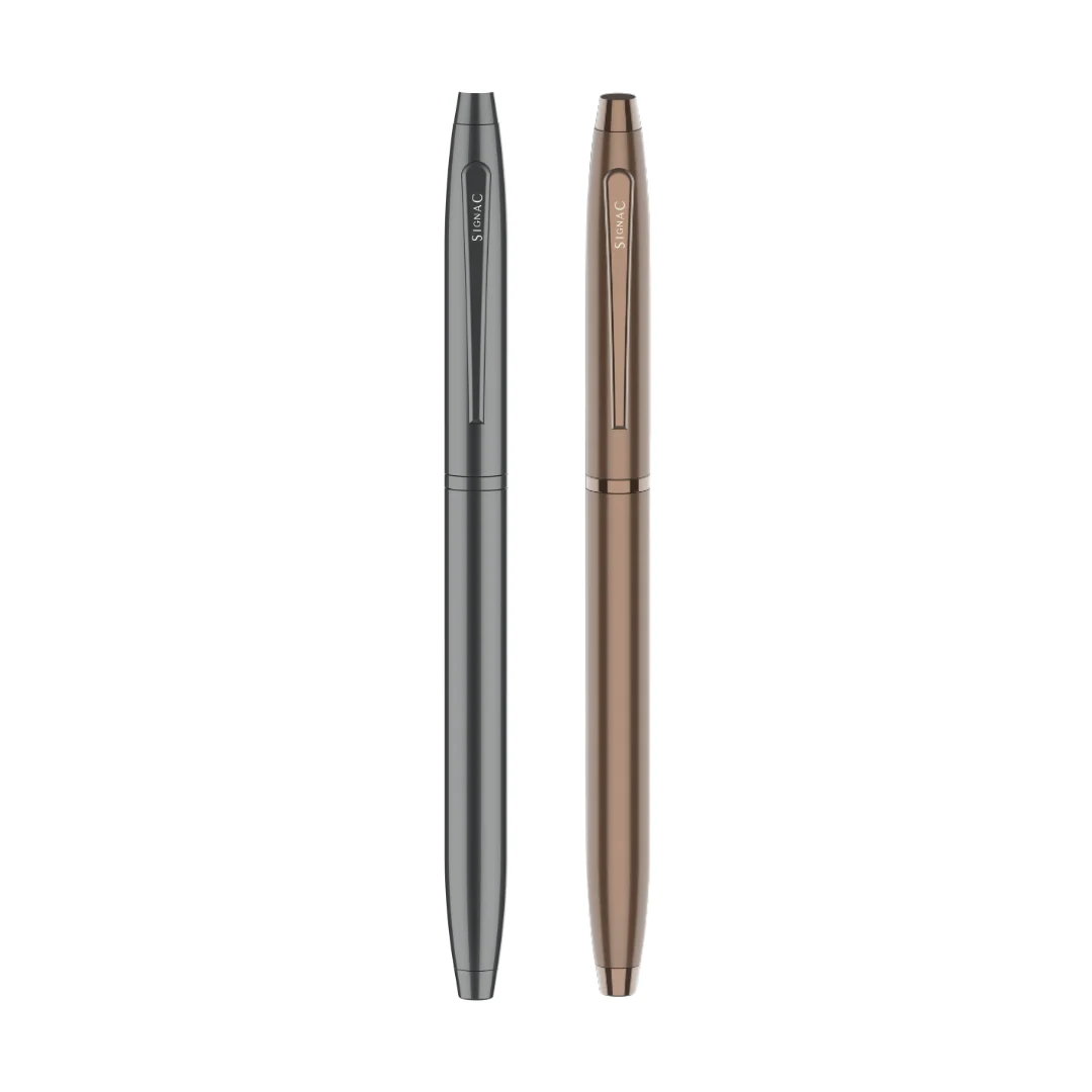 Signature Coffee Fragrance Kiger Metal With Premium Plating Roller Pen (Set of 2) | Extra Coffee Refill - Image 32