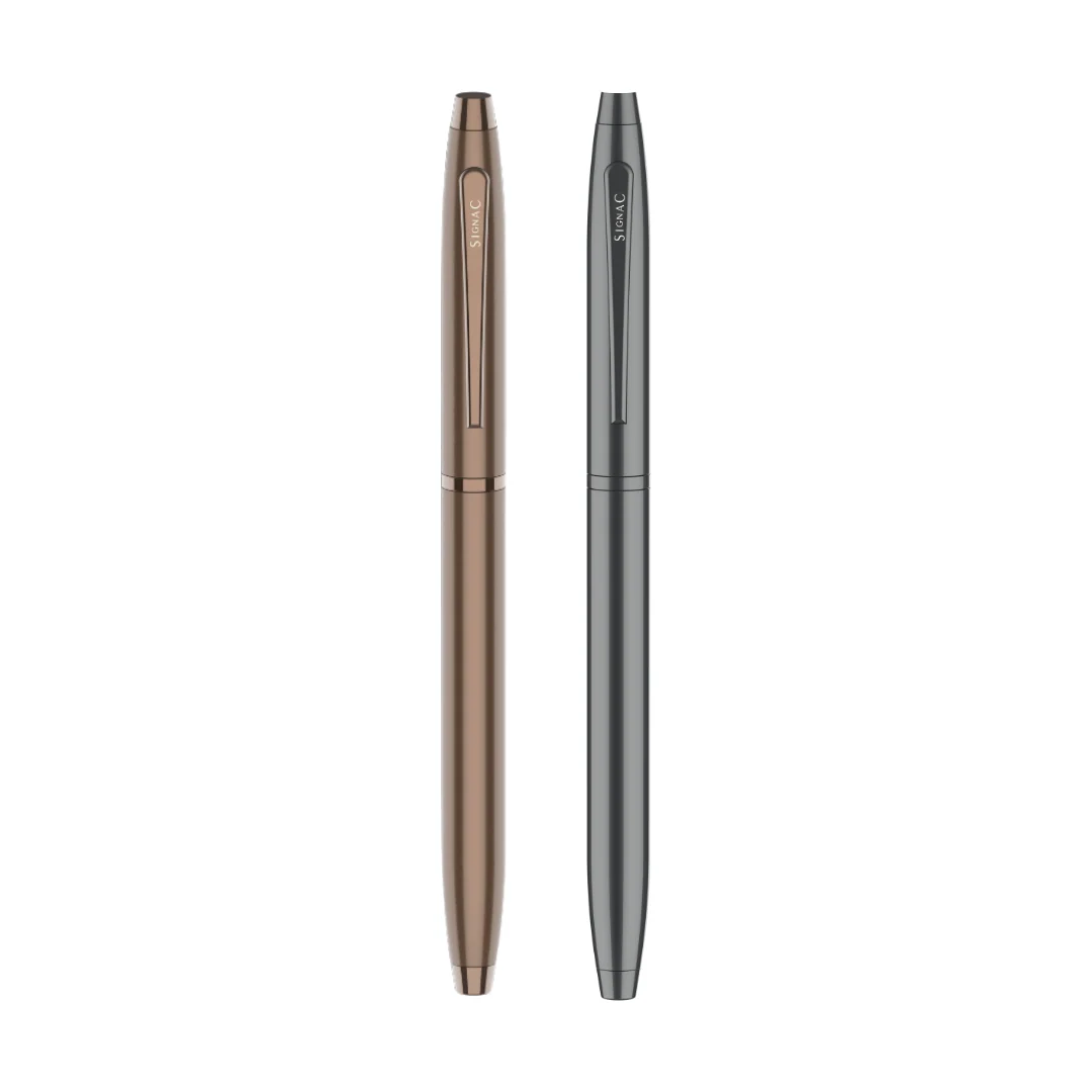 Signature Coffee Fragrance Kiger Metal With Premium Plating Roller Pen (Set of 2) | Extra Coffee Refill - Image 34