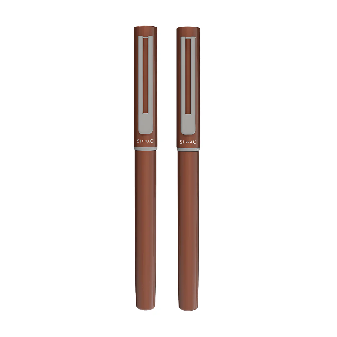 Personalised Roxx Magnetic Metallic Roller Pen – Brown Chrome - Image 12