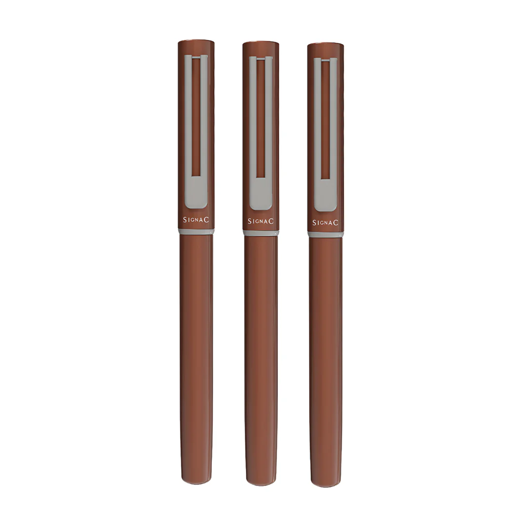 Personalised Roxx Magnetic Metallic Roller Pen – Brown Chrome - Image 13