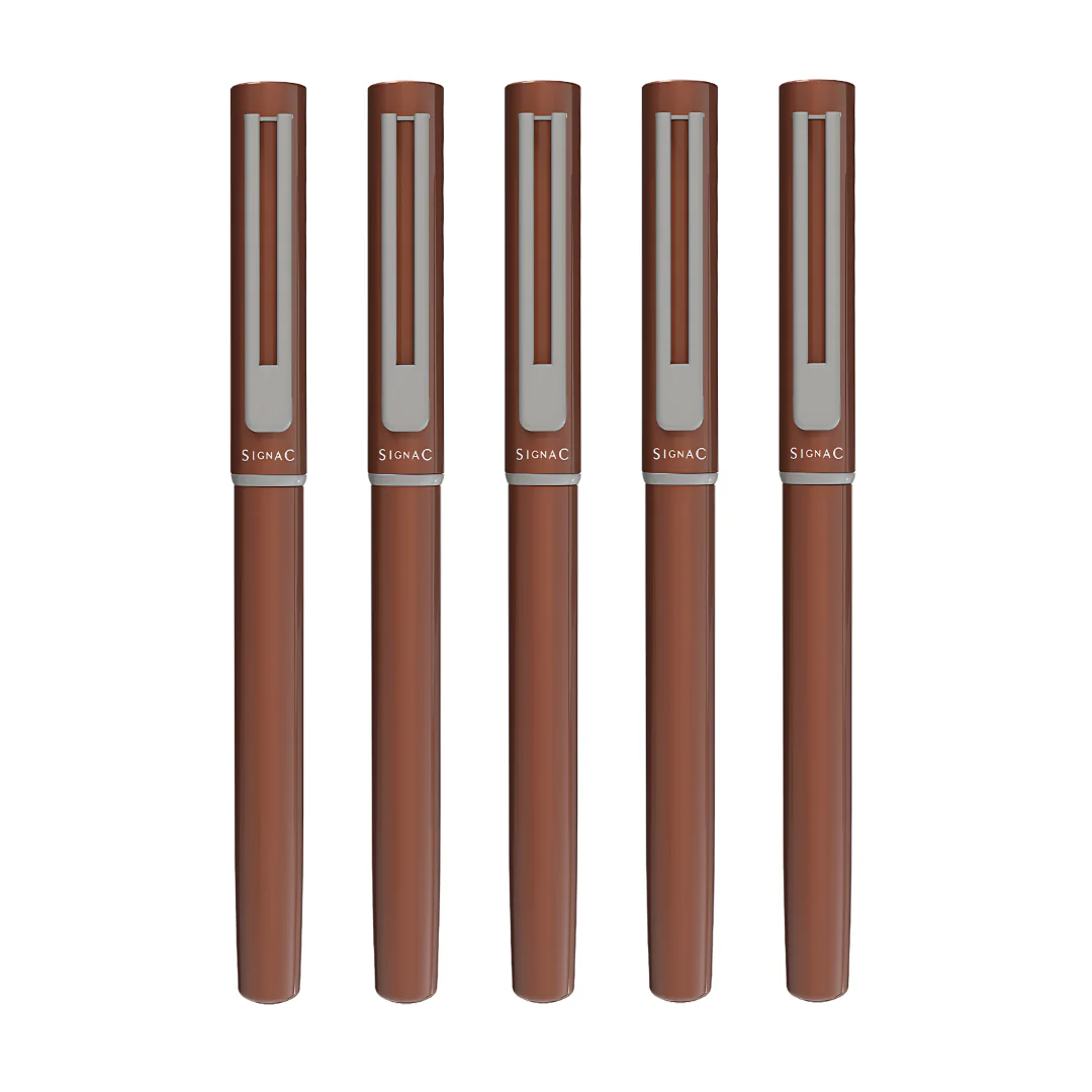 Personalised Roxx Magnetic Metallic Roller Pen – Brown Chrome - Image 14