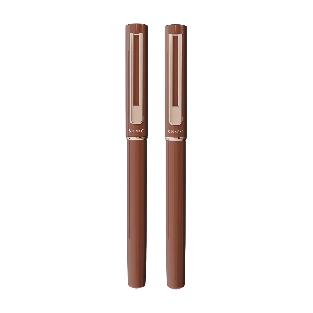 Personalised Roxx Magnetic Metallic Roller Pen – Copper Brown Rose Gold - Image 12