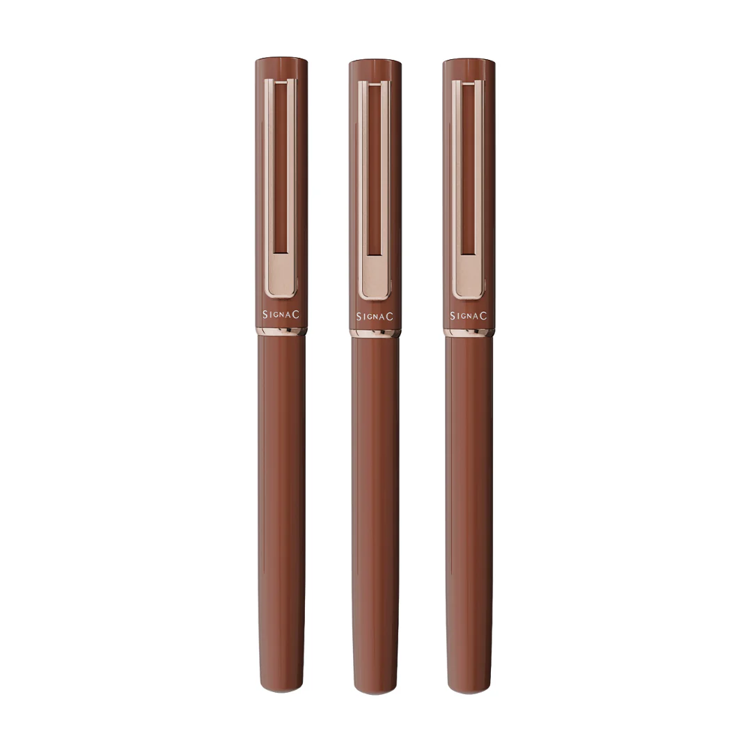 Personalised Roxx Magnetic Metallic Roller Pen – Copper Brown Rose Gold - Image 13