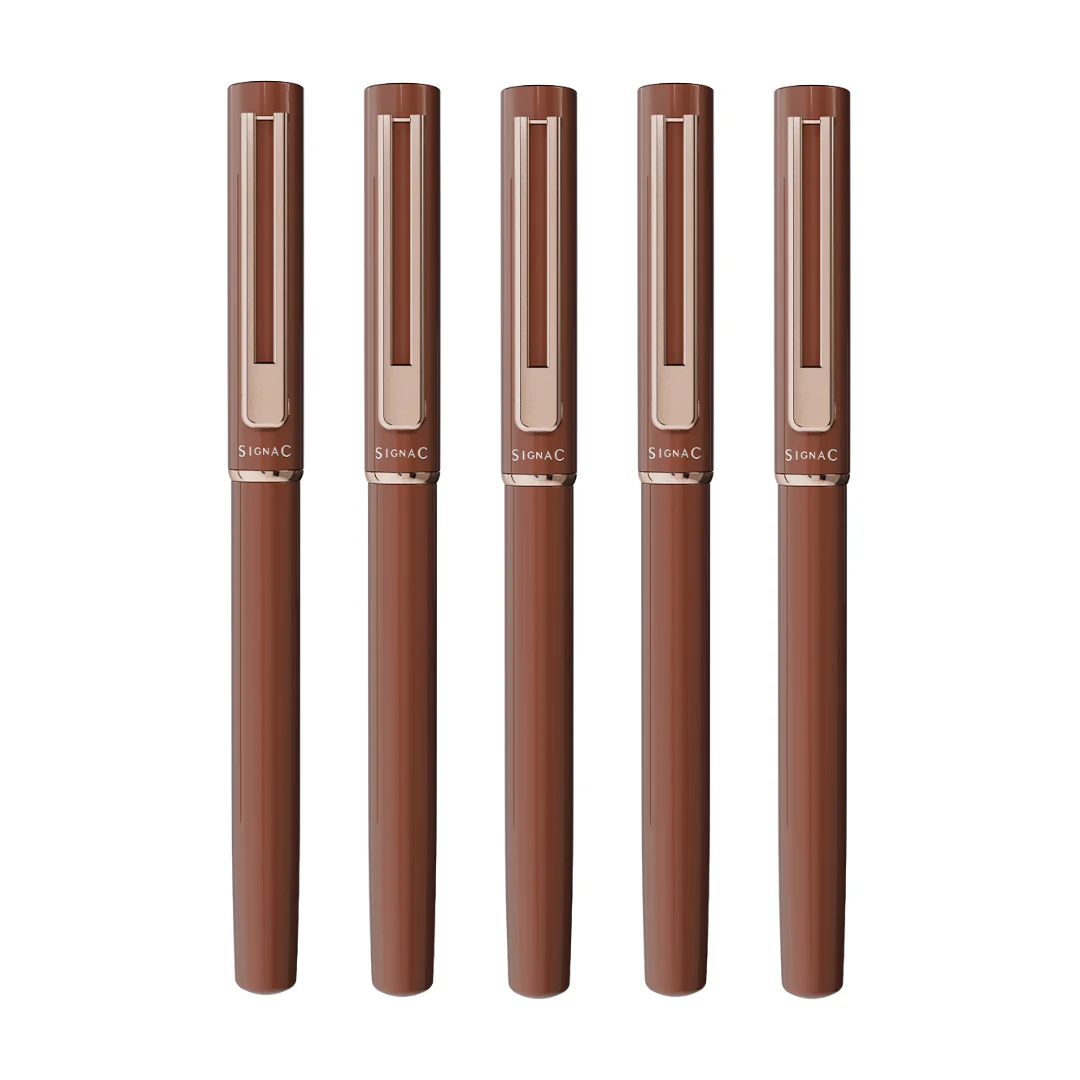 Personalised Roxx Magnetic Metallic Roller Pen – Copper Brown Rose Gold - Image 14