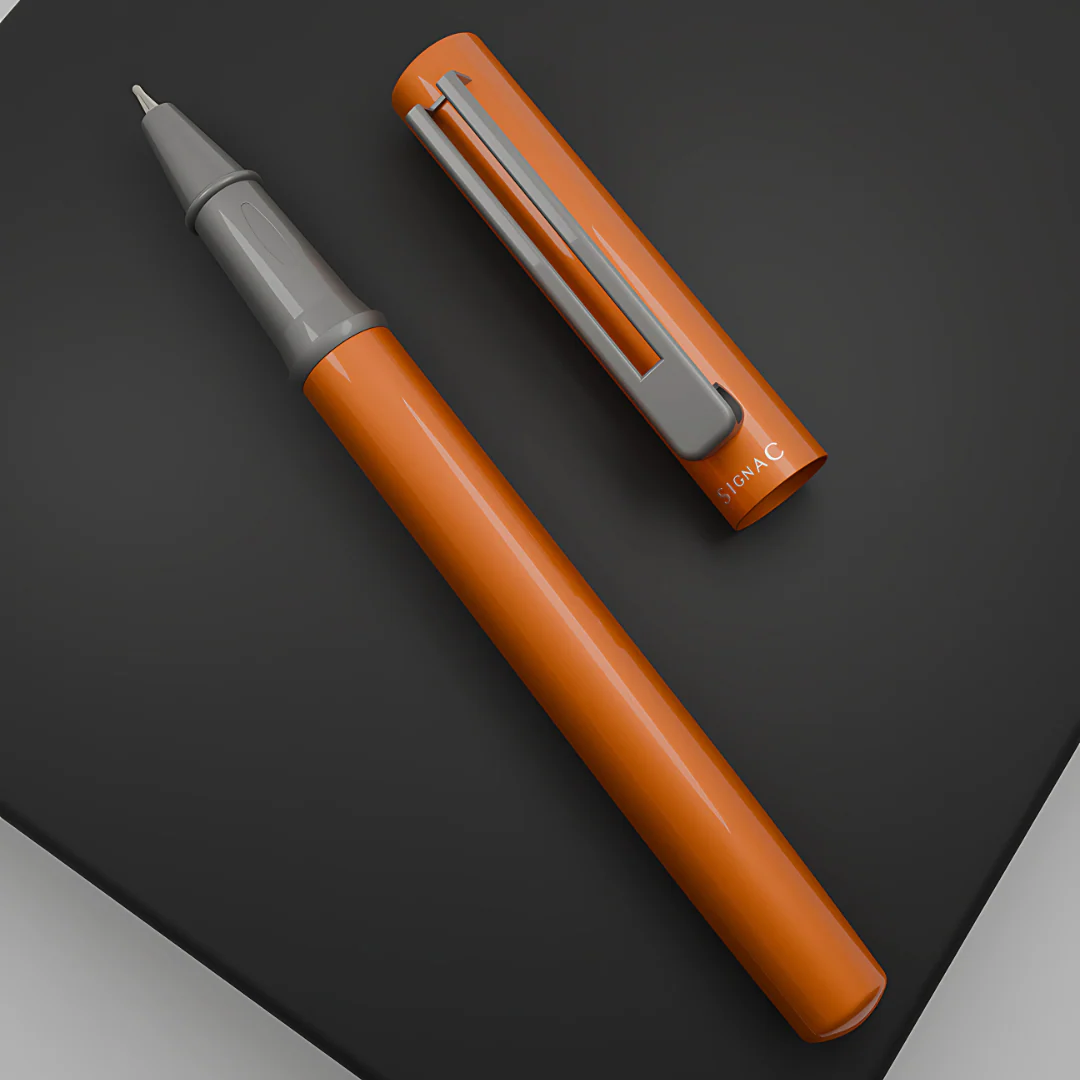 Personalised Roxx Magnetic Metallic Roller Pen – Sunset Orange - Image 11