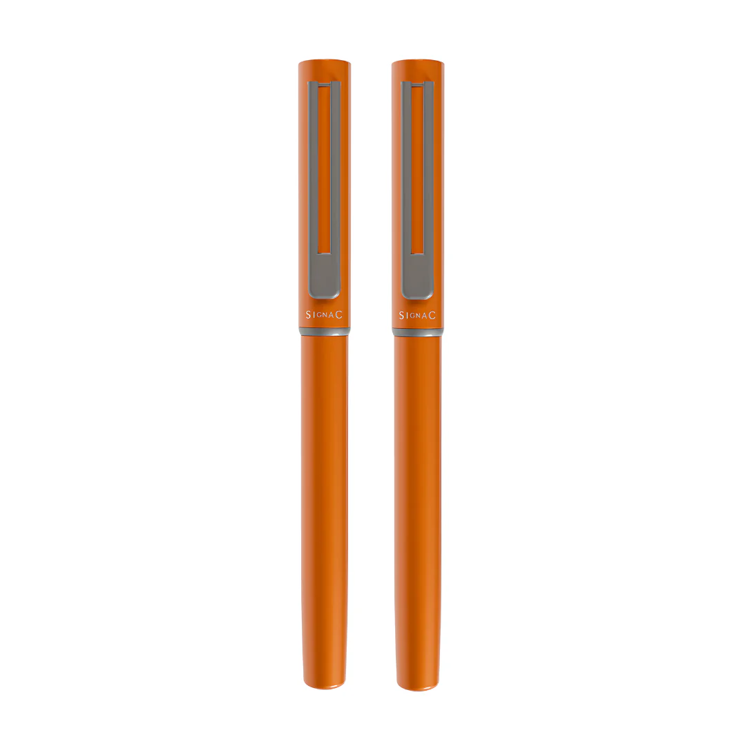 Personalised Roxx Magnetic Metallic Roller Pen – Sunset Orange - Image 12