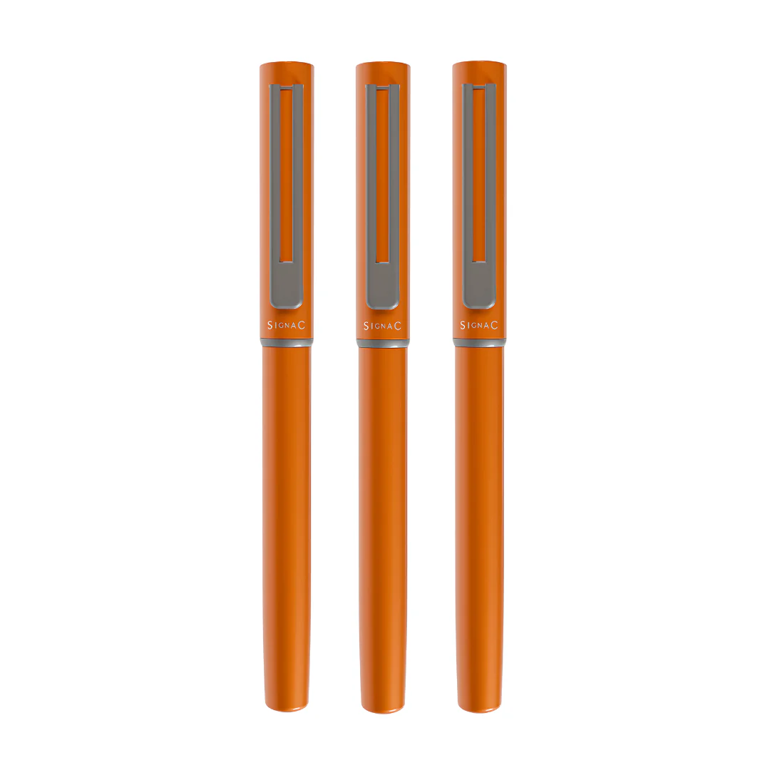 Personalised Roxx Magnetic Metallic Roller Pen – Sunset Orange - Image 13