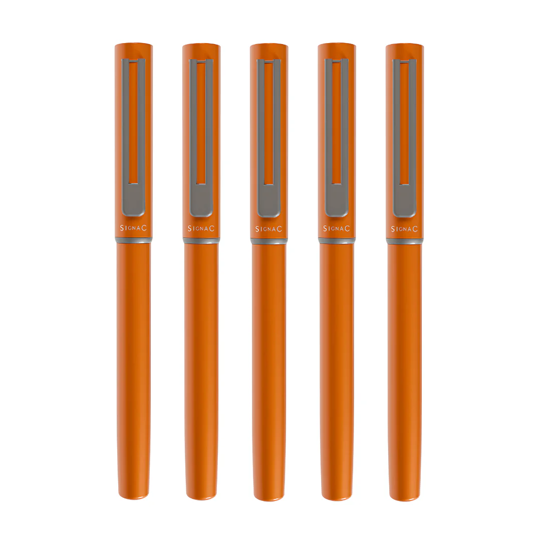 Personalised Roxx Magnetic Metallic Roller Pen – Sunset Orange - Image 14