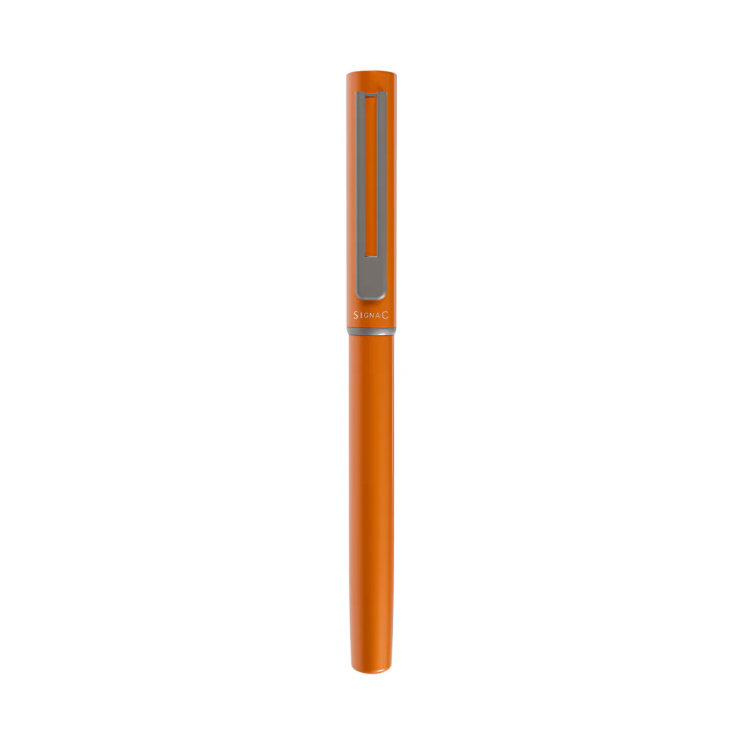 Personalised Roxx Magnetic Metallic Roller Pen – Sunset Orange - Image 3