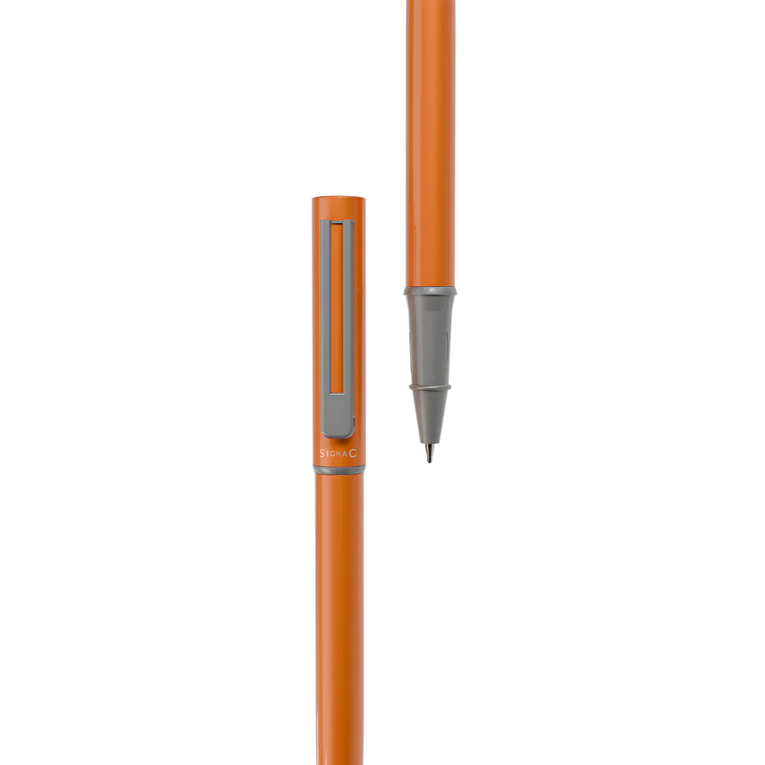 Personalised Roxx Magnetic Metallic Roller Pen – Sunset Orange - Image 6