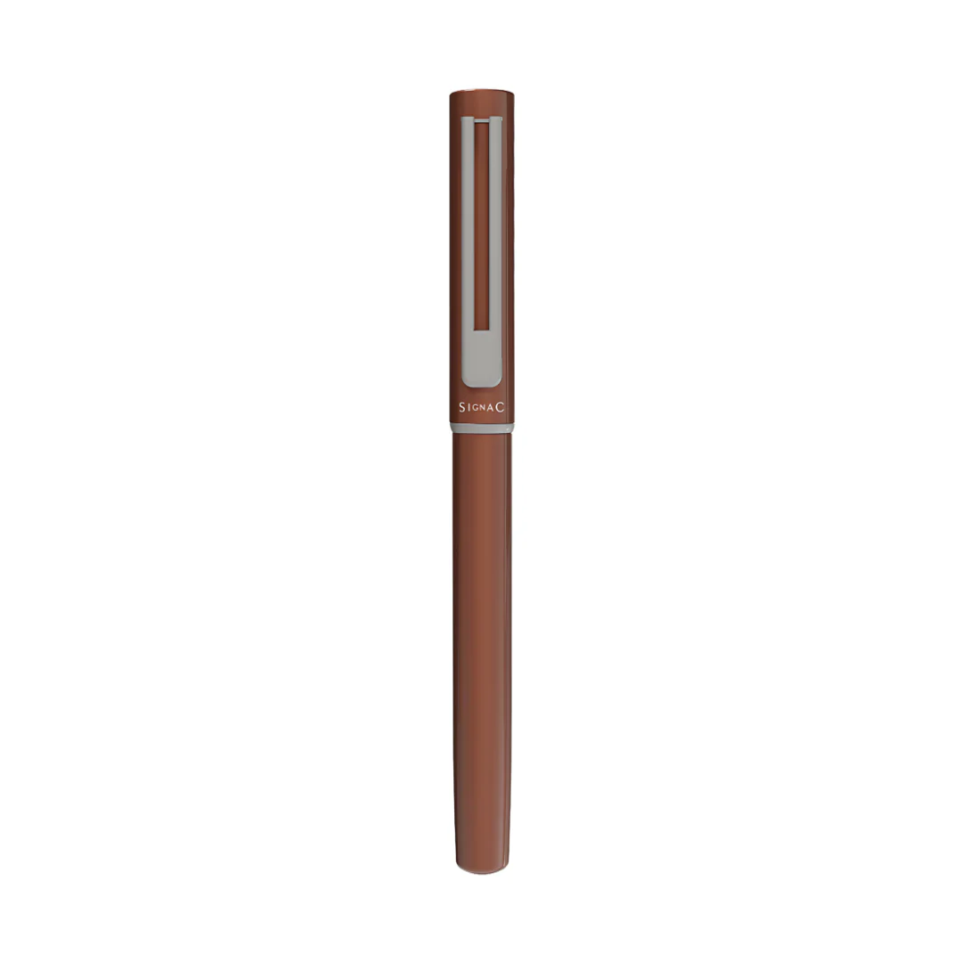 Personalised Roxx Magnetic Metallic Roller Pen – Brown Chrome - Image 3