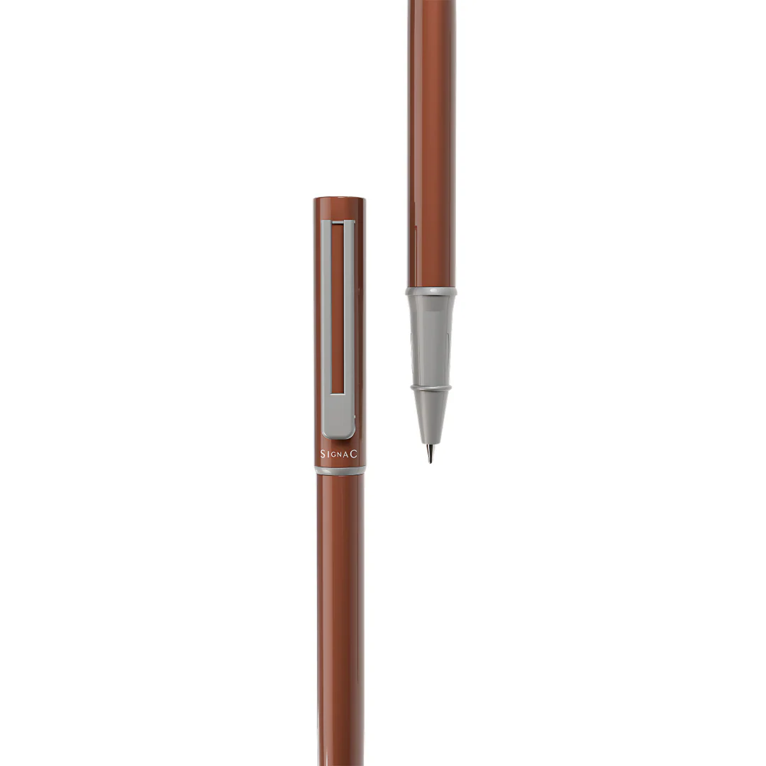 Personalised Roxx Magnetic Metallic Roller Pen – Brown Chrome - Image 6