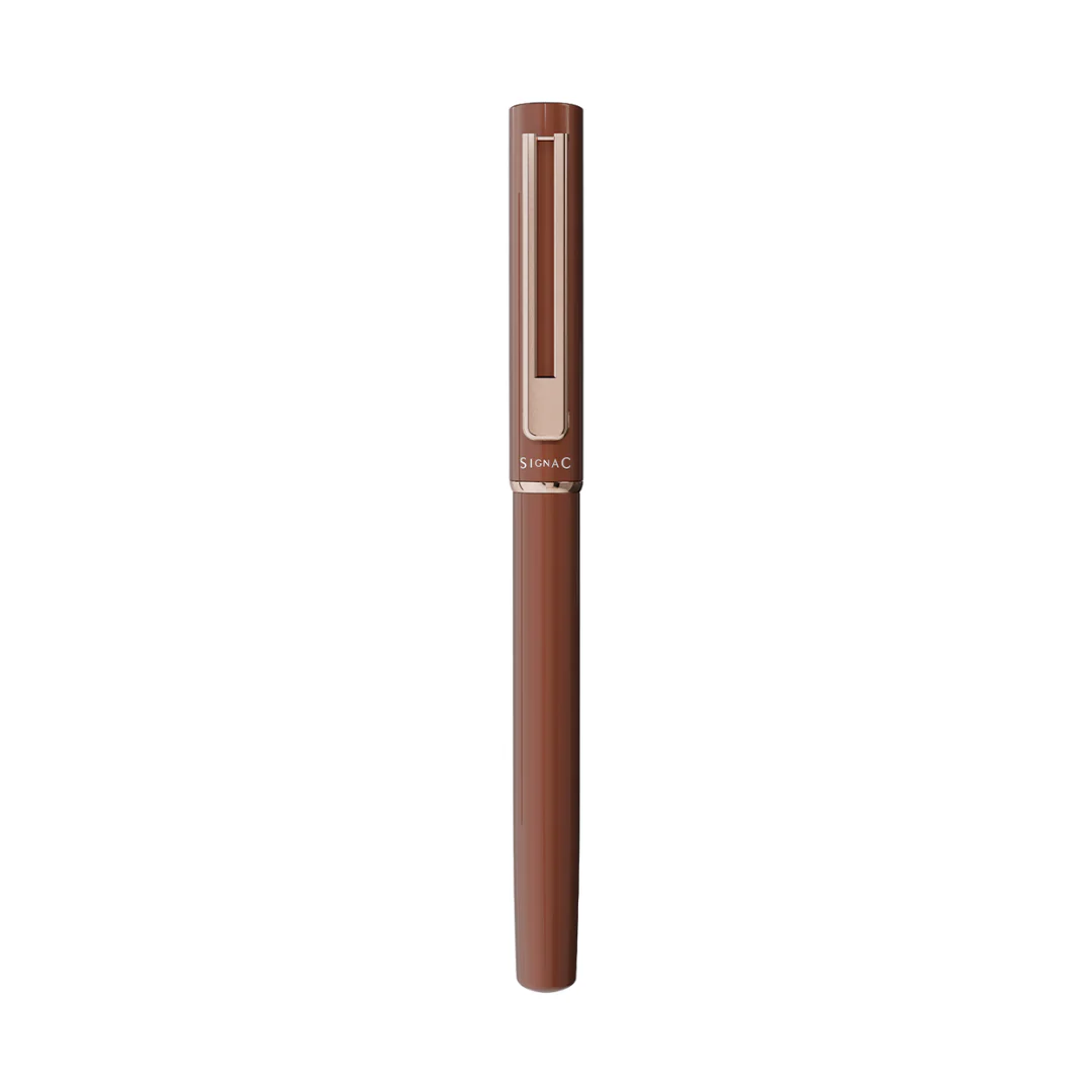 Personalised Roxx Magnetic Metallic Roller Pen – Copper Brown Rose Gold - Image 3
